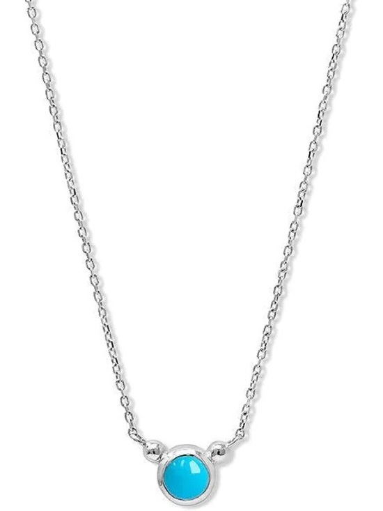 Anzie Jewelry - Anzie bonheur ss necklace turqoise